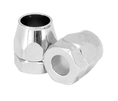 $12.89 • Buy Vacuum Line End Covers Chrome Aluminum 2-Piece For 7/32  I.D. Hose