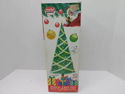 VTG ‘Model Power’ Musical 12 Inch Christmas Tree Lights Music # 997 In Box • $18