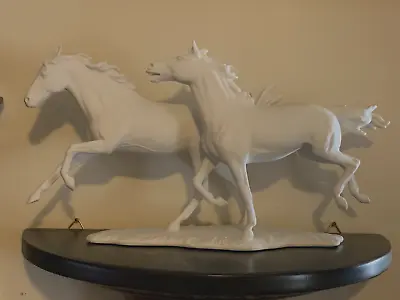 A Rare AK Kaiser Bisque “Running Horses” Sculptured & Signed By G. Bochmann • $428.44