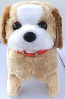 New Cute Plush Fuzzy Walking Barking JUMP OVER DOG Puppy Pet Toy • £10.79