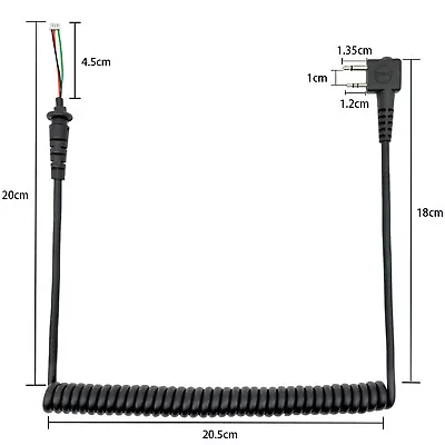 Microphone Radio Cable Compatible With IC-F3001 F4001 F4022 V80 Speaker • $11.99