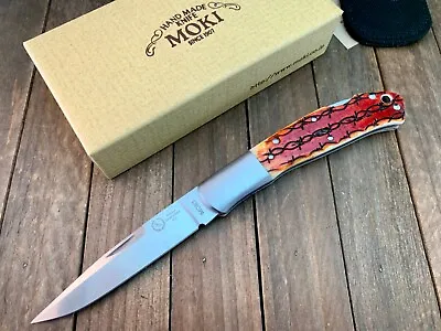 Moki Kronos ANZ-433 Knife Exclusive SSk Sunset Barbwire Jigged Bone Seki Japan • $214.50