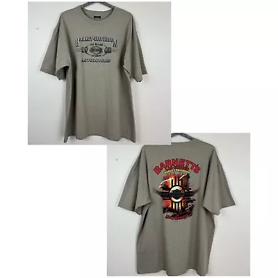 Vintage Harley-Davidson Barnett’s Las Cruces New Mexico 2004 Graphic Tee Tan 2XL • $65