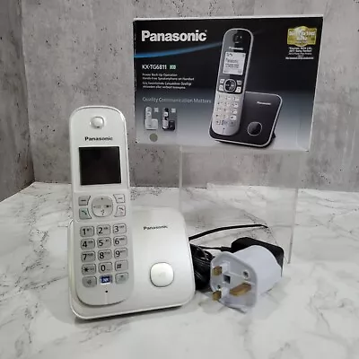 Panasonic KX-TG6811 Digital Cordless Phone. Silver/White - With Box. • £14.99