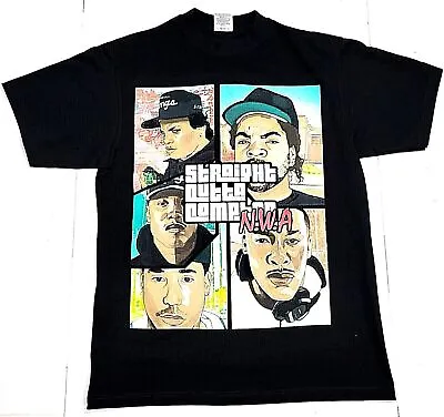 NWA T-shirt Straight Outta Compton Urban Streetwear Hip Hop Rap Men's Tee New • $25.95