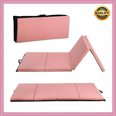 4'x6'x2  Gymnastics Exercise Mat Folding Extra Thick Durable W/Carrying Handles • $94.31