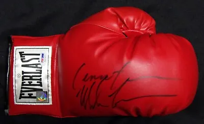 Mike Tyson And Lennox Lewis Signed Red Everlast Boxing Glove PSA Authenticated • $324.99