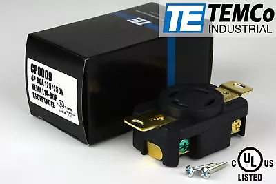 $8.82 • Buy TEMCo NEMA L14-30R Female Receptacle 30A 125/250V Locking UL For Generator