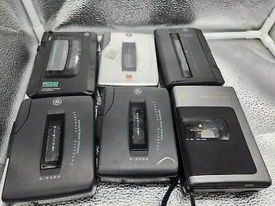 Vintage General Electric Cassette Tape Recorder Player LOT 3-5353B 5362a 5363a  • $29.99