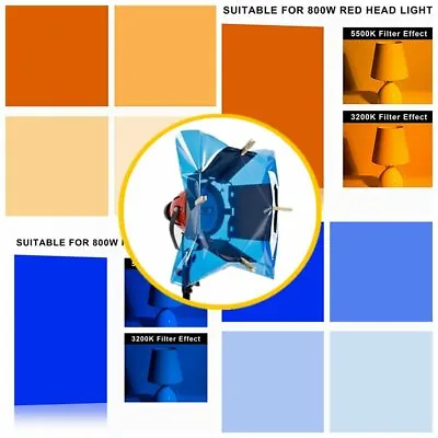 Selens Flash Color Gel Filters Full Colored Correction Sheet Photo Studio Filter • £11.99
