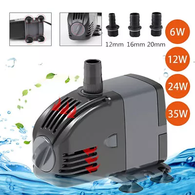 Water Pump Feature Fountain Outdoor Garden Fish Pond Aquarium Submersible UK • £11.99