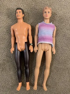 2 X Vintage Barbie Ken Dolls Beach Party And Ocean Friends Mattel • $5