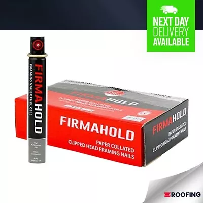 TIMCO 3.1 X 90mm -FirmaHold Collated Clipped Head Nails & Fuel Cell - 1100PCS • £24.99