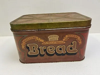 Vintage Mid Century Modern BREAD BOX Chein Kitchen Tin Metal Retro Hippie 70s • $19.99