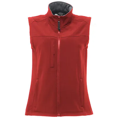 Regatta Womens/Ladies Flux Softshell Bodywarmer / Sleeveless Jacket RG1625 • £14.08