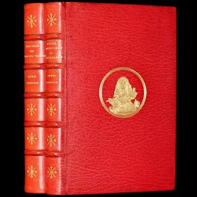 1924 Miniature Set Bound By Zaehnsdorf - Alice's Adventures In Wonderland. • $1701.27