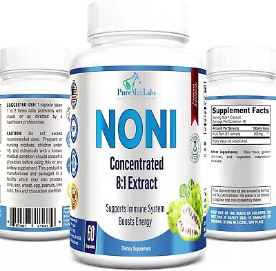 YUMMYVITE Noni Capsules - Concentrated 8:1 Noni Fruit Extract Superfood (Morinda • $16.78