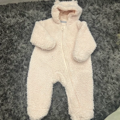 £0.99 • Buy Baby Fleece Pink Snowsuit - M&S Baby