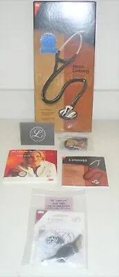 3M Littmann Master Cardiology Stethoscope 2160 Black Tube Stainless Steel 27” • $189.99