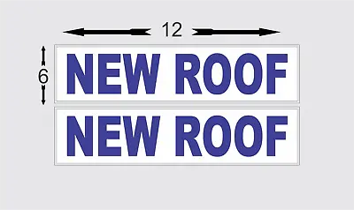 New Roof BLUE 6 X24  REAL ESTATE RIDER SIGNS Buy 1 Get 1 FREE 2 Sided • £12.48