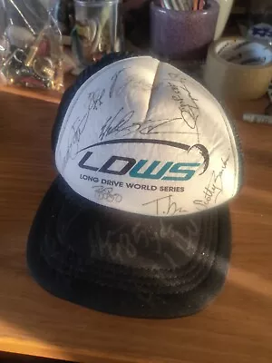  Long Drive World Series Cap 2017 Signed By 12 Players Original Autographs 485 Y • £49.95