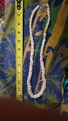Vintage Hawaiian Small Puka Shell Necklace 26” Handcrafted Unisex Rare Only1Made • $80