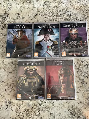 Total War Complete Collection Empire Napoleon Medieval II Rome Shogun 2  • $59.99