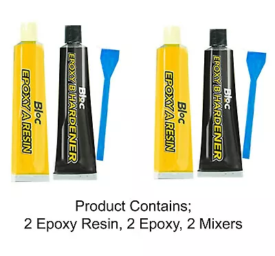 Epoxy Resin Glue Extra Strong Adhesive Super Bond Hardener Metal Plastic Wood • £2.99