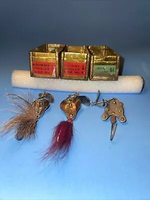 Old Fishing Lures Al Foss  Shimmy + Frog + Boxes • $9.99