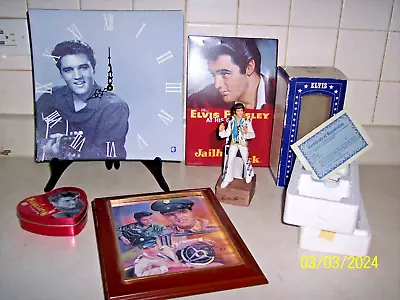 Lot Of 5 ELVIS PRESLEY COLLECTABLES And Memorabilia • $100