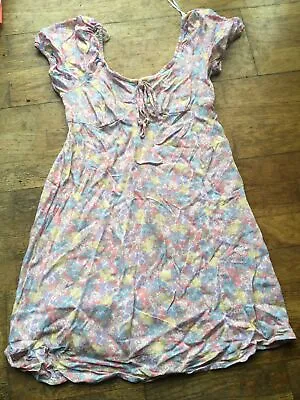 Ladies Floral Off The Shoulder Dress From Primark Size 8 • £2