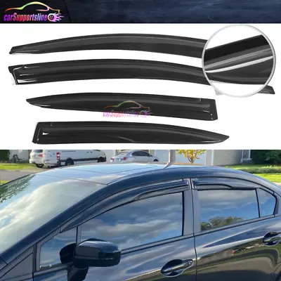 Fit For 12-15 Civic Sedan Window Visor Vent Guard Deflector Mugen Style Shade • $36.99
