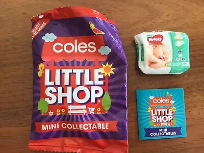 Coles 2019 Little Shop Mini Collectables - Huggies Brand New.  • $2.50