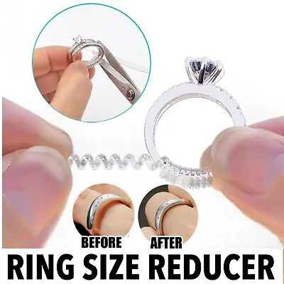 Ring Size Adjuster Reducer Spiral Invisible Snugs Guard Resizer Jewellery Tool • $8.49