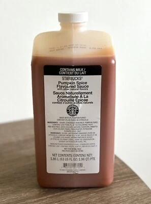 $54.99 • Buy Starbucks Pumpkin Spice Sauce (Syrup) 63 Oz BB Feb 2024 NEW! LIMITED!