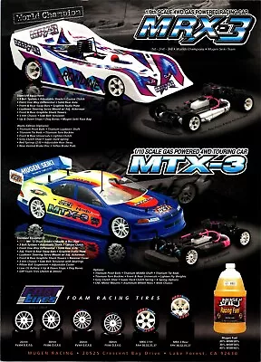 Mugen MRX-3 MTX-3 Racing Car 4WD GAS Print Ad Wall Art Decor • $17.99