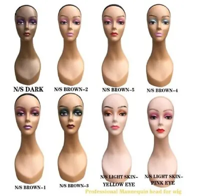 1pcs Realistic Female Mannequin Head Shoulder Wig Hat Jewerly Display Stand • $18.99