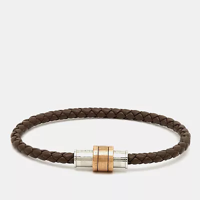 Montblanc 1858 Geosphere Brown Leather Bracelet • $294