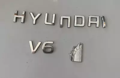 Hyundai V6 Chrome Emblem Letters • $10