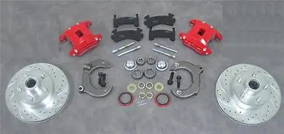 Mustang II 2 Front Disc Brake Slotted Ford No Spindles Red Wilwood Dual Calipers • $599.95