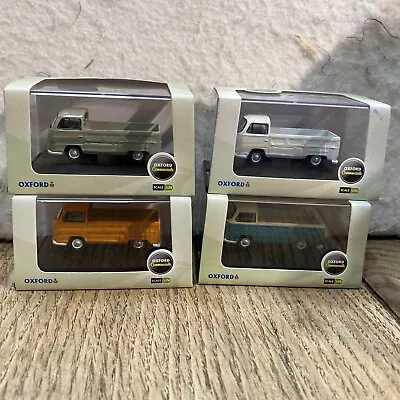 Oxford Diecast 1:76 VW Volkswagen Pick Up 4 Models White Green Orange Grey Boxed • £16