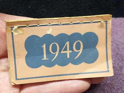 Vintage 1949 Mini Calendar • $5.99