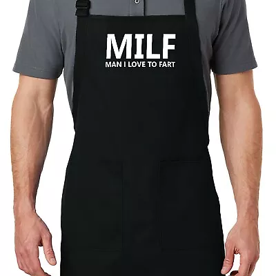 Funny Fart Joke Farting Apron Cooking Grilling BBQ Gift Man I Love To Fart MILF • $16.20