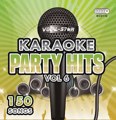 £17.99 • Buy Vocal-Star Party Hits 6 Karaoke Cdg Cd+G Disc Set 150 Songs