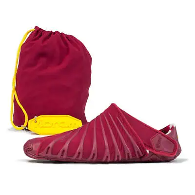 VIBRAM COMFORTABLE WOMENS FUROSHIKI WRAPPING SOLE 18WAD02 BEET RED Size 5-5.5 • $89.95