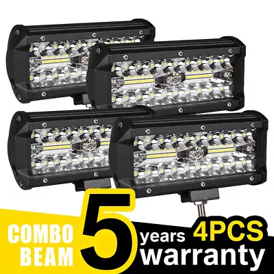 4x 7inch LED Work Driving Light Bar Spot Flood Lamp Reverse SUV Offroad 4x4 12V • $27.79