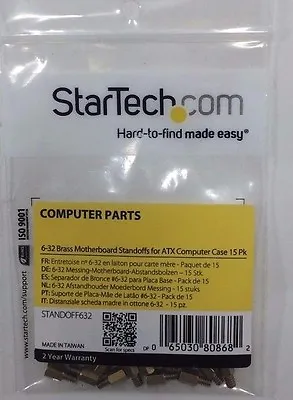 StarTech - STANDOFF632 - 6-32 Brass Motherboard Standoffs For ATX Computer Case  • $19.95