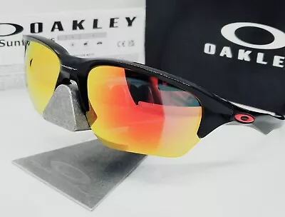 Oakley FLAK BETA Polished Black/ruby Iridium POLARIZED OO9363-14 Sunglasses NEW! • $74.99