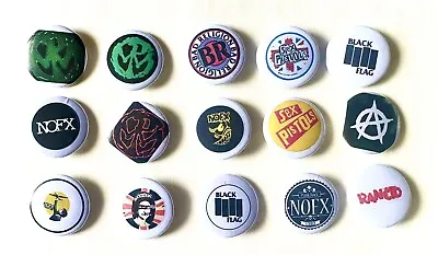 Lot Of 15 Vintage Punk Rock Pin Back Buttons NEW Bad Religion Nofx Pennywise … • $10.99