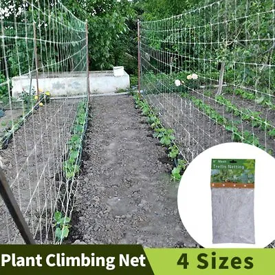 £13.85 • Buy 15-60FT Heavy Duty Garden Trellis Netting Plant Support Garden Climbing Net Mesh